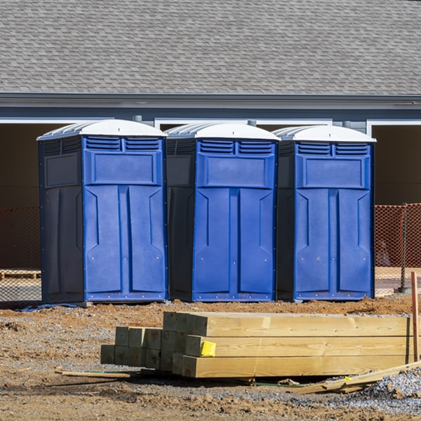 what is the expected delivery and pickup timeframe for the portable restrooms in Woodgate NY